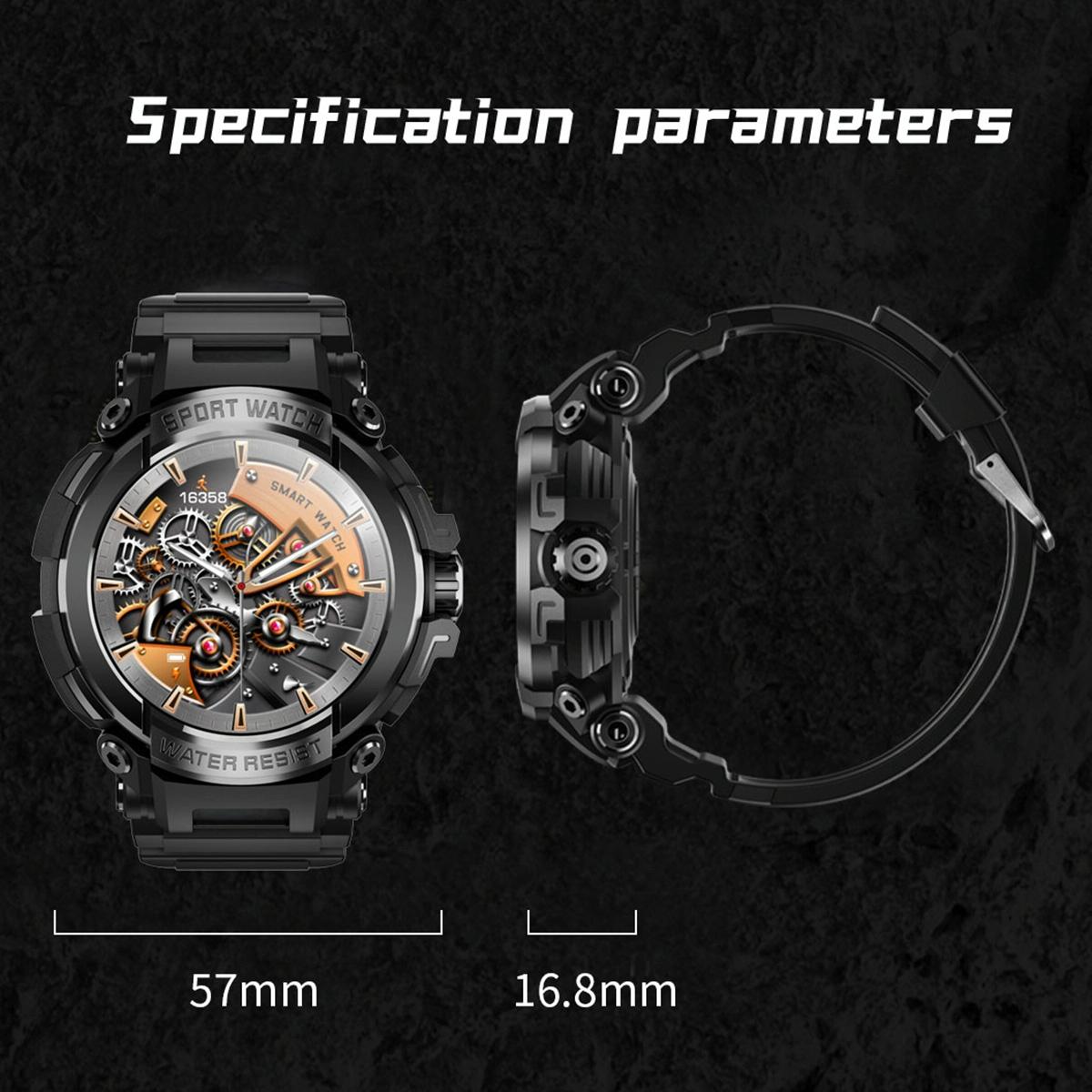 1.5 Inch Colour Screen Bluetooth Smart Watch Health & Sports Monitoring - Green