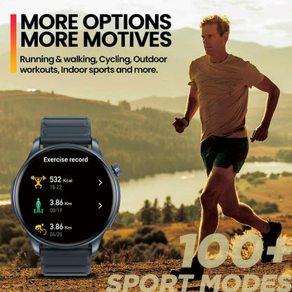 1.43 Inch Bt5.2 Fitness Smart Watch With Health Monitor - Gold