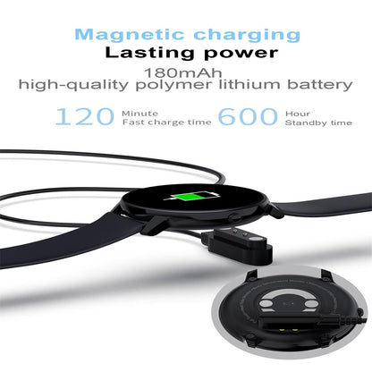 Smart Watch With Ip68 Waterproofing And Health Monitoring - Silver