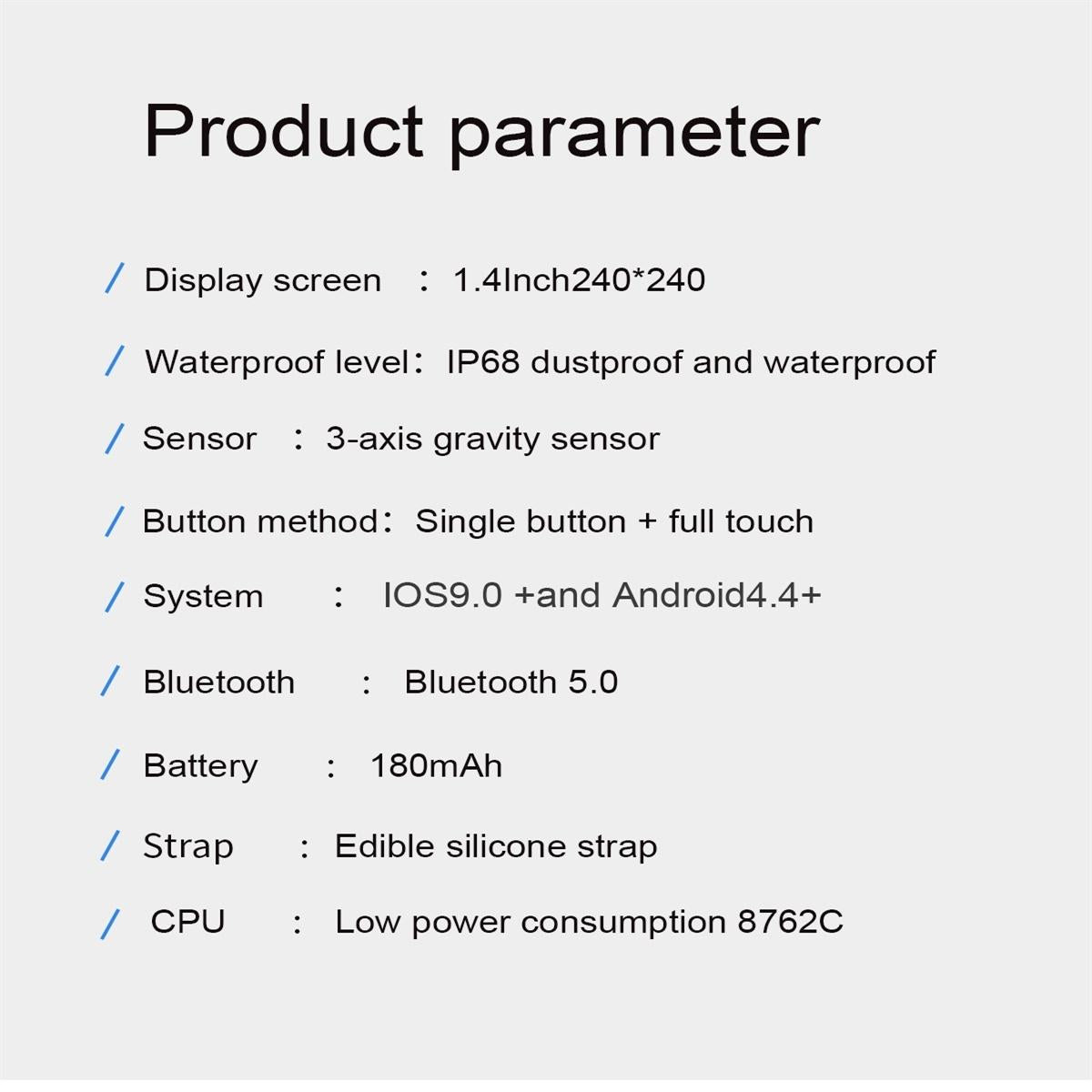 Smart Watch With Ip68 Waterproofing And Health Monitoring - Silver