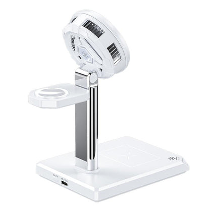 15W 4 In 1 Magnetic Wireless Charger Stand - White