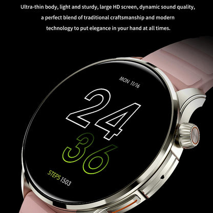 1.43 Inch Bt5.1 Smart Sport Watch With Health Monitoring - Black