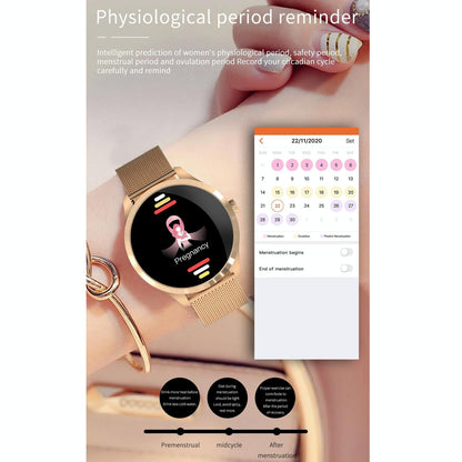 1.28 Inch Ips Colour Screen Ip67 Waterproof Smart Watch Support Blood Pressure Monitoring / Heart Rate Monitoring / Sleep Monitoring - Black