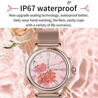 Smart Wristband With Waterproof Heart Rate And Blood Pressure Monitoring - Gold