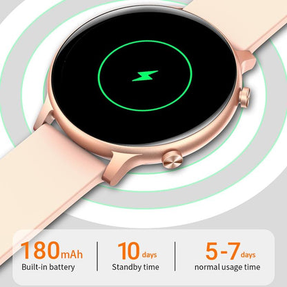 1.32 Inch Waterproof Smart Watch With Bluetooth Calling & Sleep Monitoring - Red
