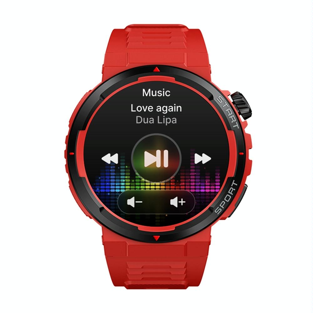 1.43 Inch Fitness & Wellness Smart Watch 24H Health Monitoring - Lava Black