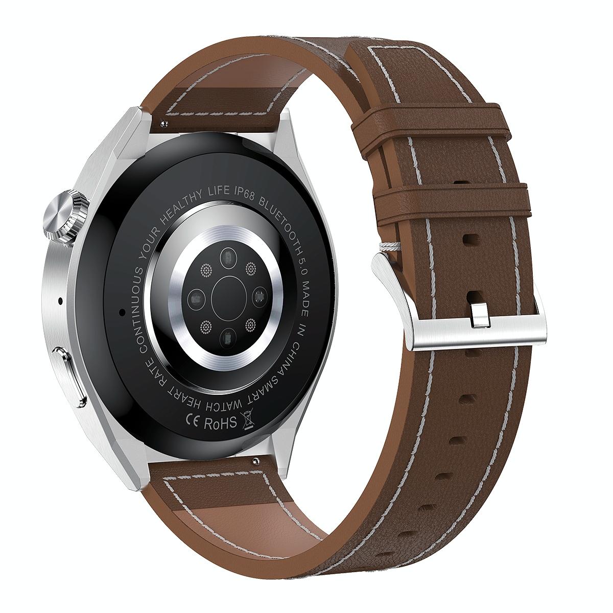 1.6 Inch Waterproof Smart Watch With Bluetooth Call & Nfc - Silver