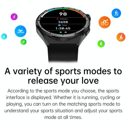 1.6 Inch Waterproof Smart Watch With Bluetooth Call & Nfc - Silver