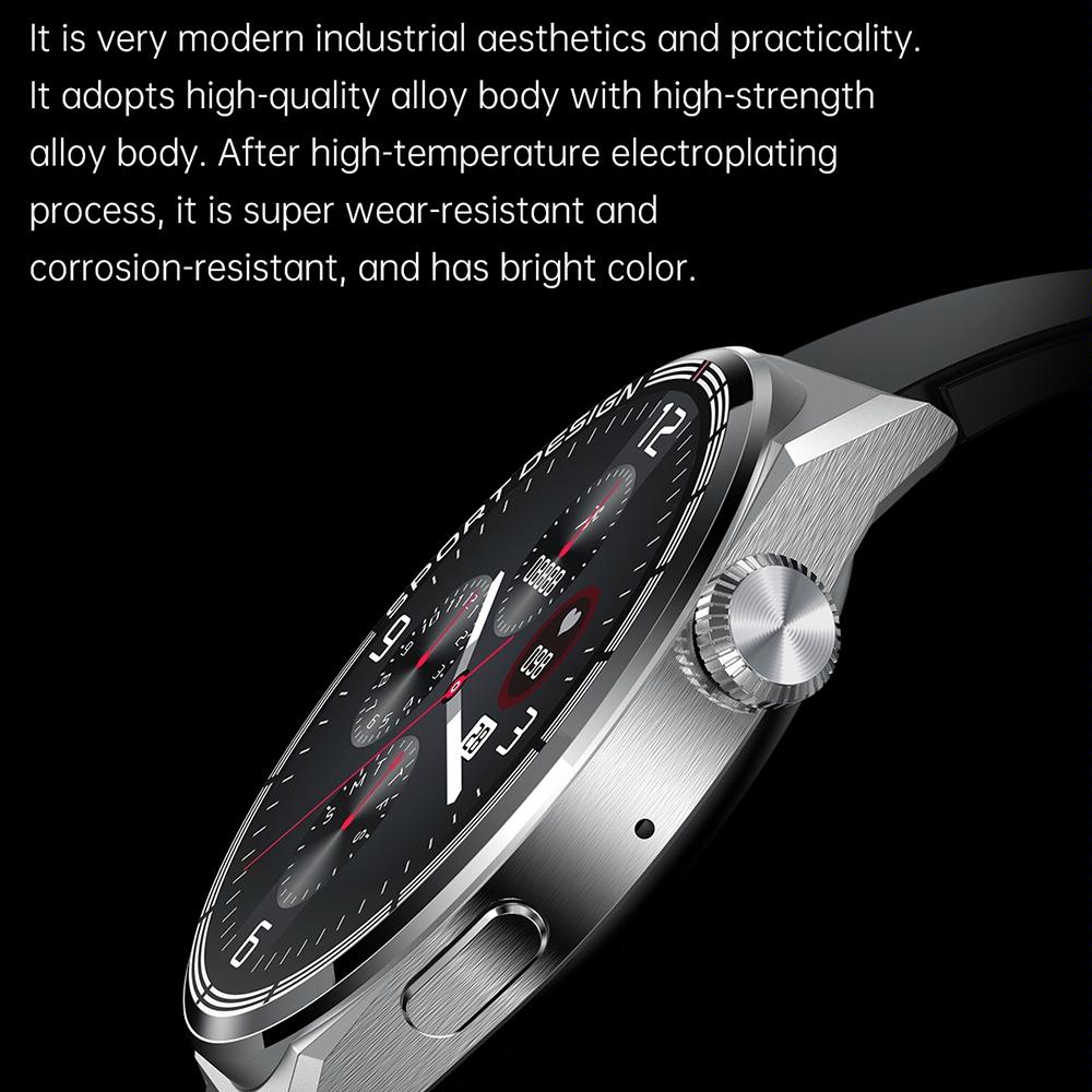 1.6 Inch Waterproof Smart Watch With Bluetooth Call & Nfc - Silver