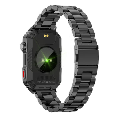 Smart Bracelet With Sleep Detection And Steel Strap - Bt5.2 - Silver