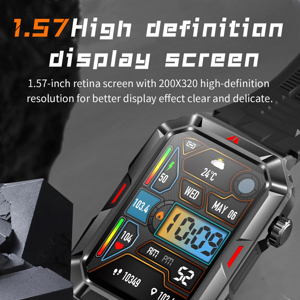 Smart Bracelet With Sleep Detection And Steel Strap - Bt5.2 - Silver