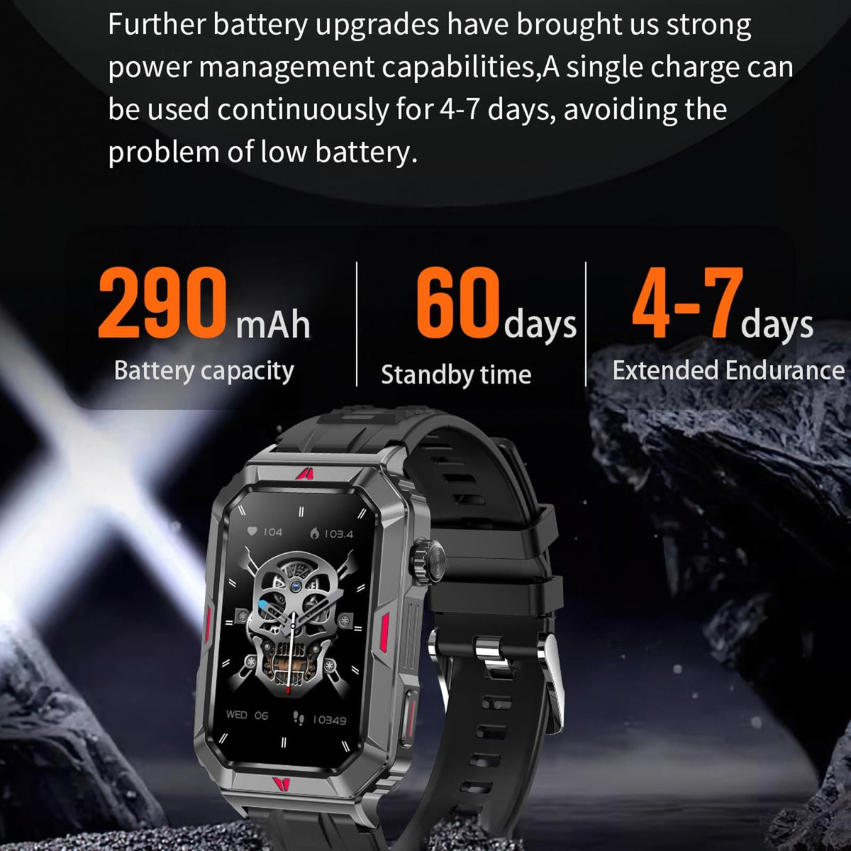 Smart Bracelet With Sleep Detection And Steel Strap - Bt5.2 - Silver