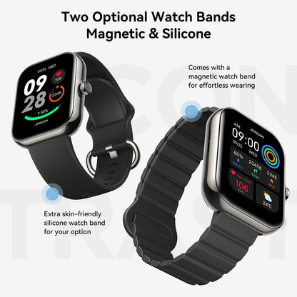 1.96 Screen Inch Smart Watch With Bt Call & Heart Rate - Graphite Black