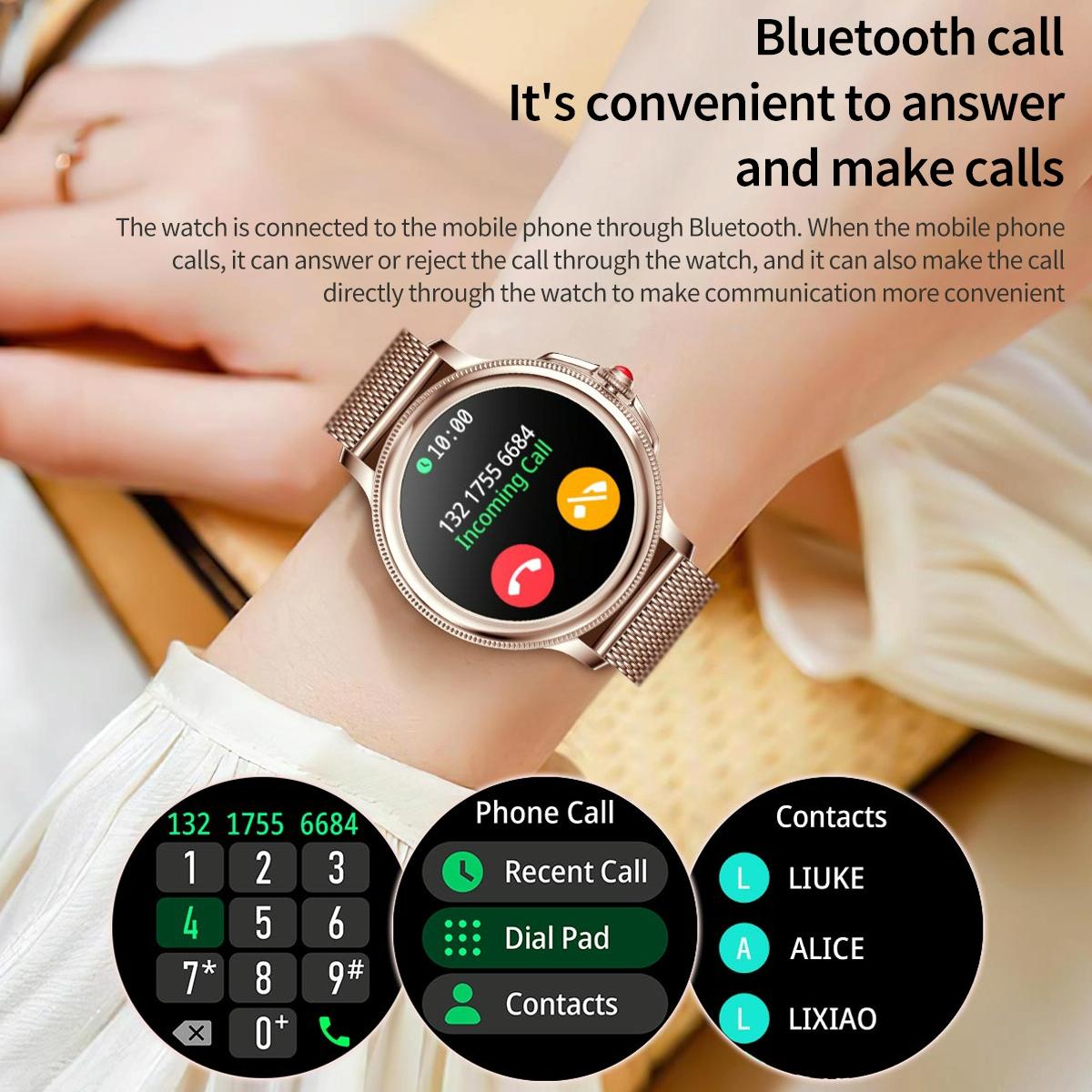 Smart Wristband With Waterproof Heart Rate And Blood Pressure Monitoring - Pink