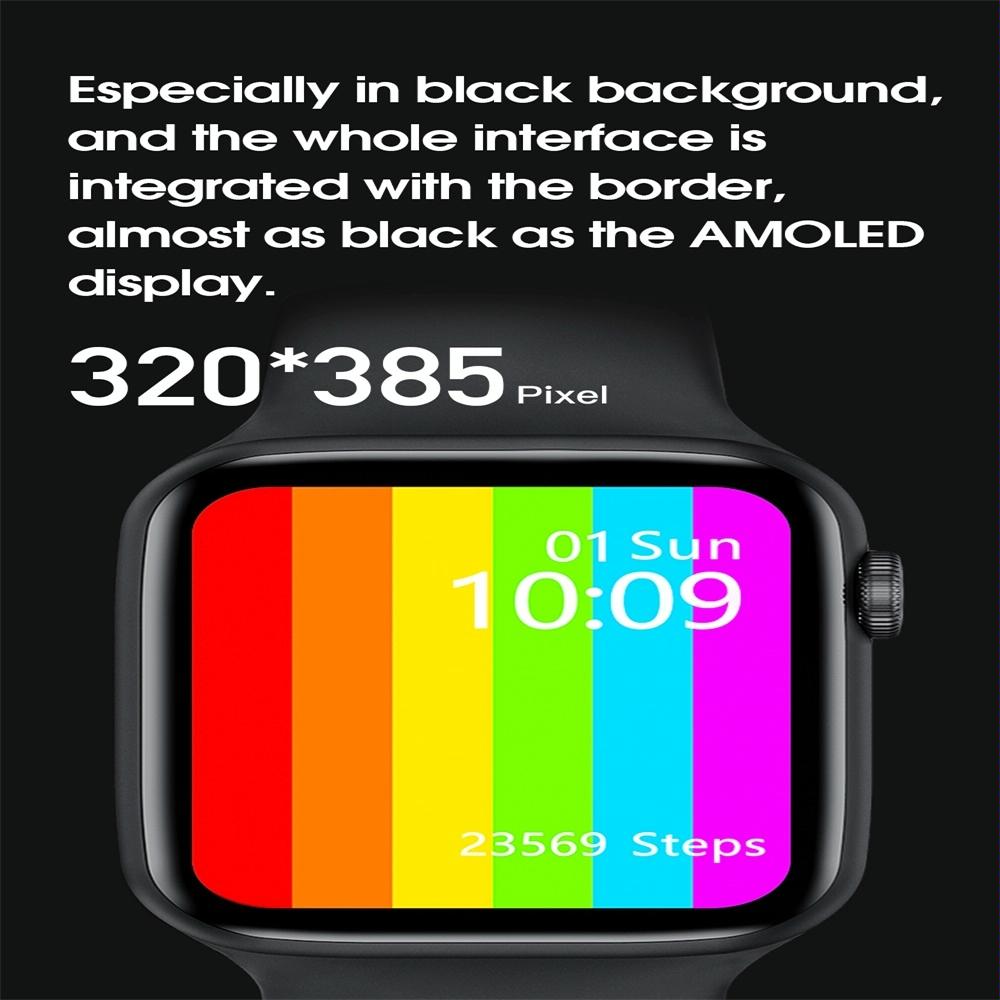 1.75 Inch Ips Smart Watch Waterproof Temp / Heart / Bp / Sleep Monitoring - White