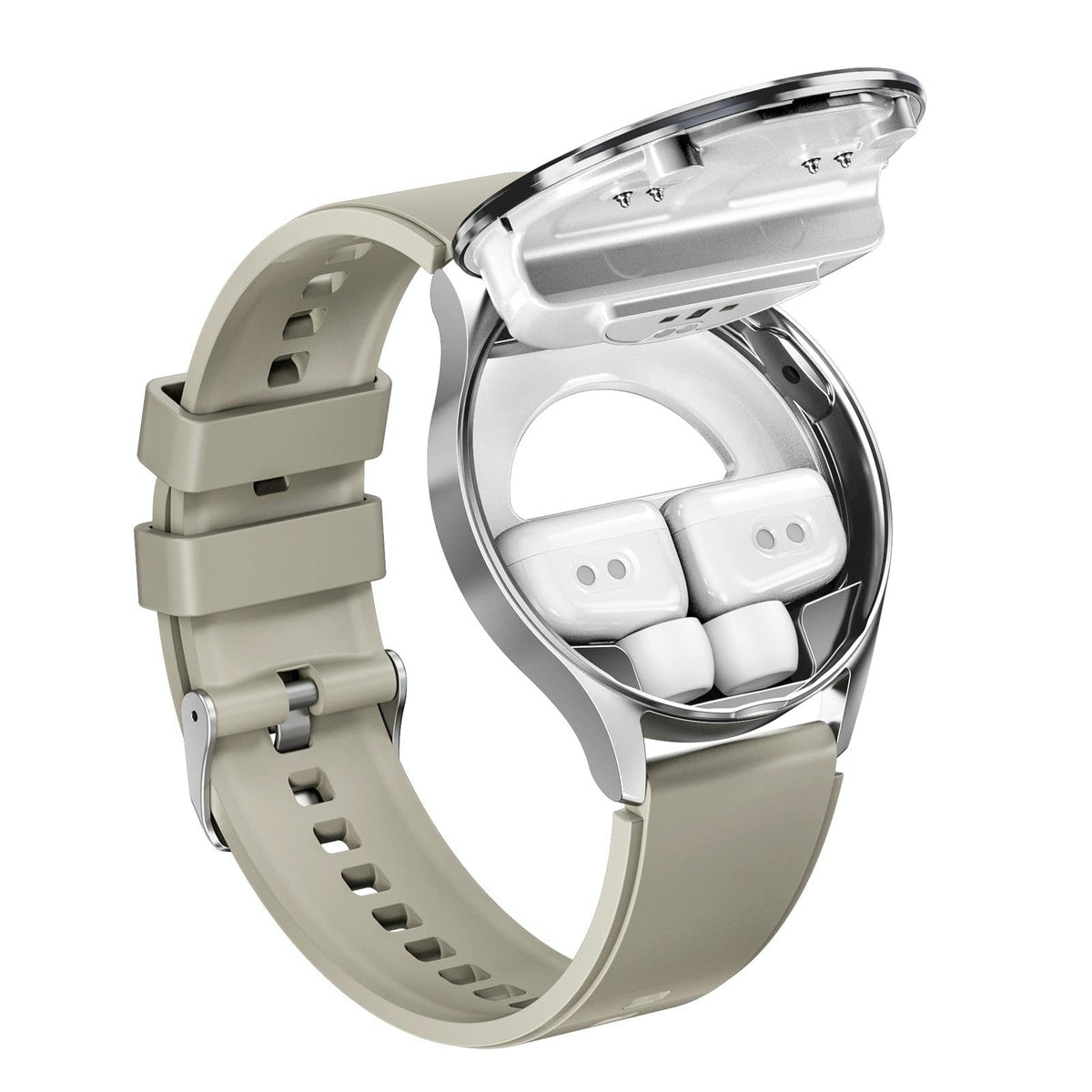 1.39 Inch Waterproof Bracelet Support Bluetooth Call / Nfc / Heart Rate - Silver
