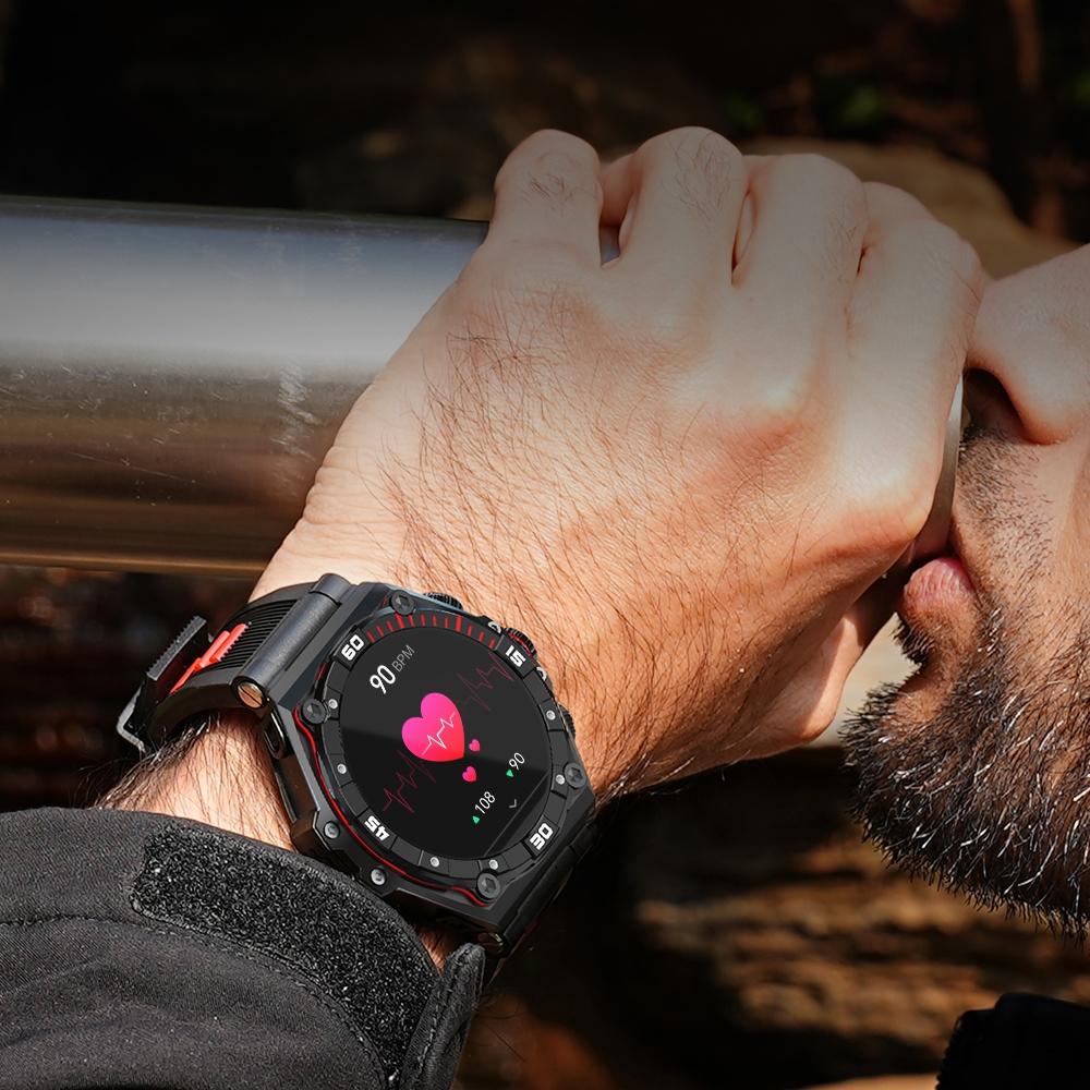 1.43 Inch Amoled Screen Smart Watch Supports Bluetooth Call / Blood Oxygen Detection - Orange