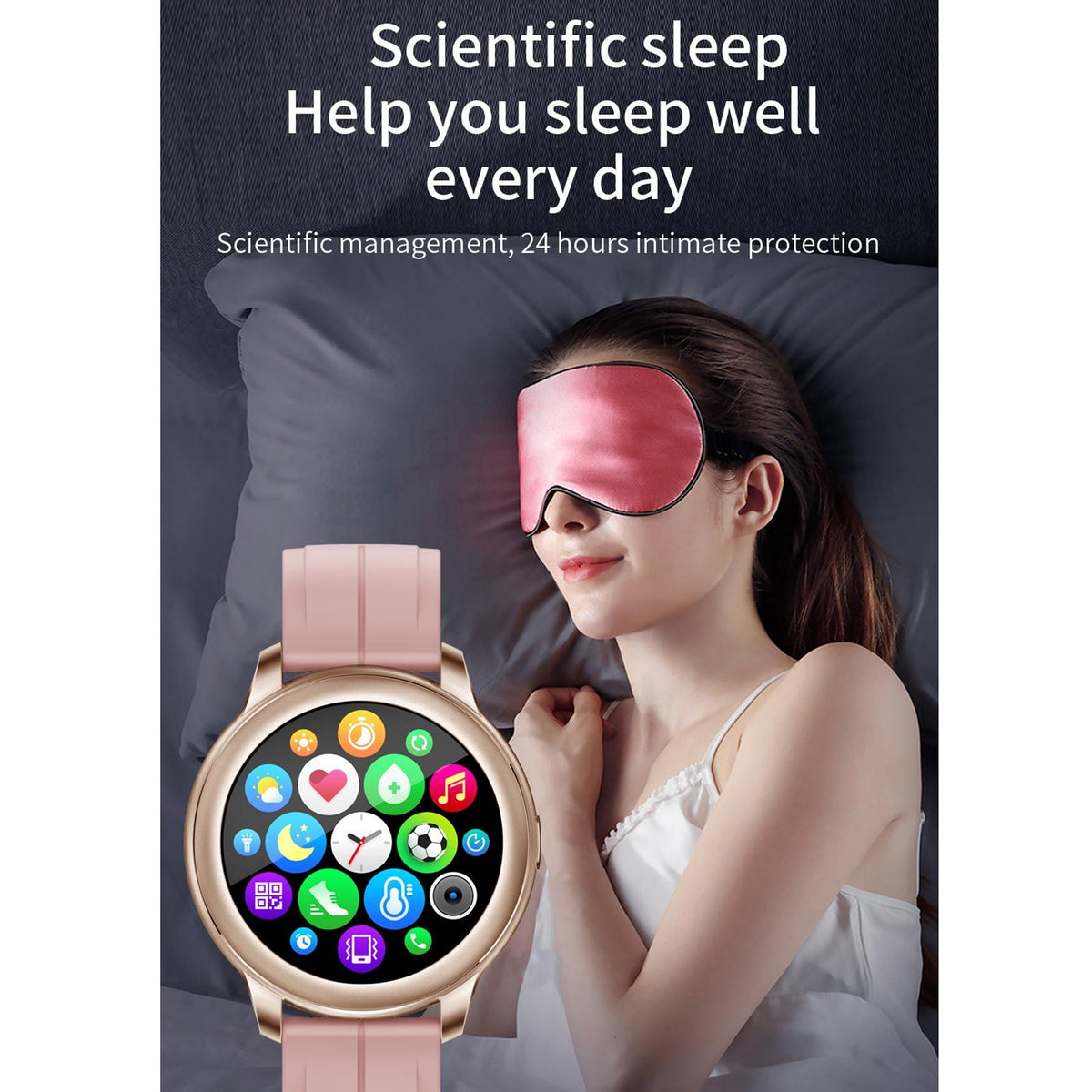 1.3 Inch Ips Colour Screen Ip67 Waterproof Smart Watch Support Sleep Monitor / Heart Rate Monitor / Blood Pressure Monitor - Blue