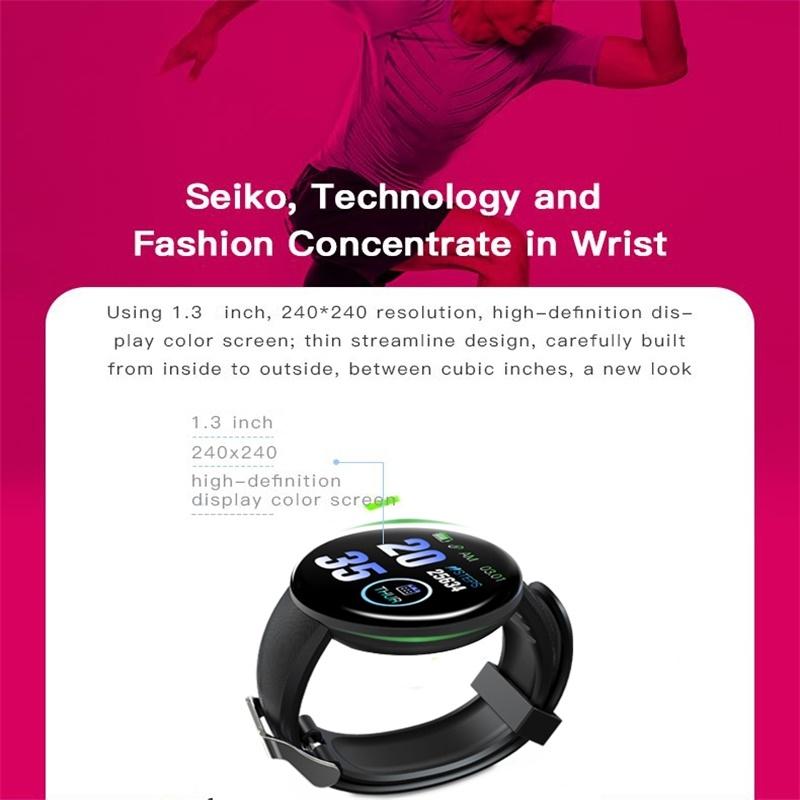 Smart Watch With Call Reminder And Health Monitoring - Waterproof - Black
