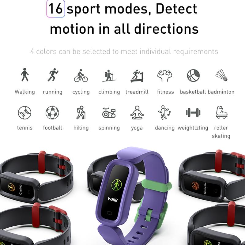 Smart Fitness Bracelet With Bluetooth Sleep Tracking - Black