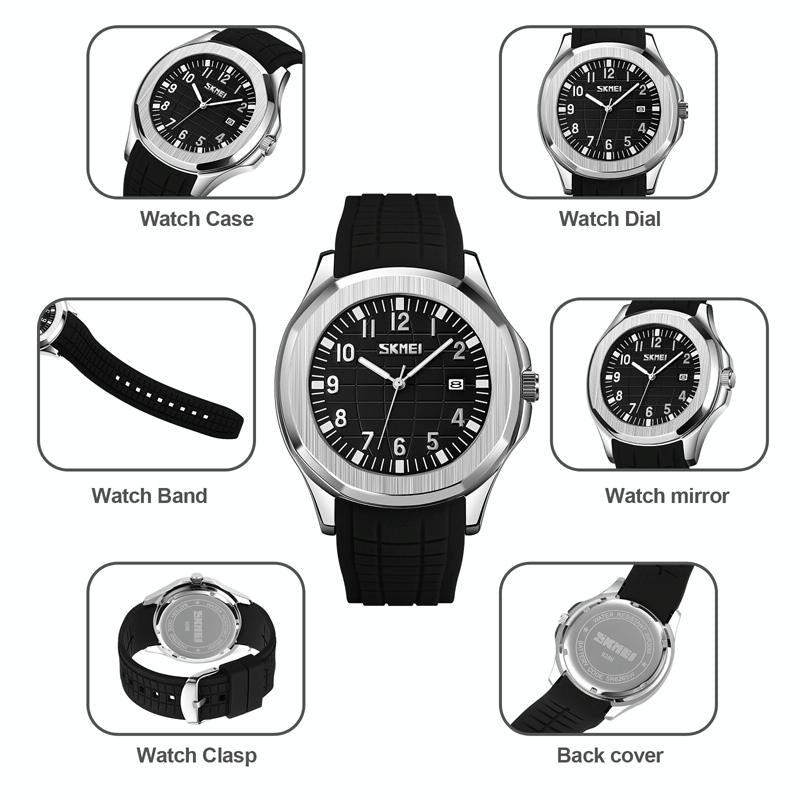 Waterproof Men Multifunctional Outdoor Watch - Coffee