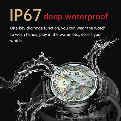 1.43 Inch Ip67 Sport Smart Watch Support Bluetooth Call / Sleep / Blood Oxygen / Heart Rate / Blood Pressure Health Monitor - Silver