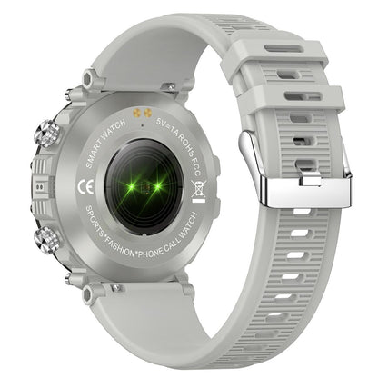 Smart Wristband With Waterproof Heart Rate And Blood Pressure Monitoring - Grey