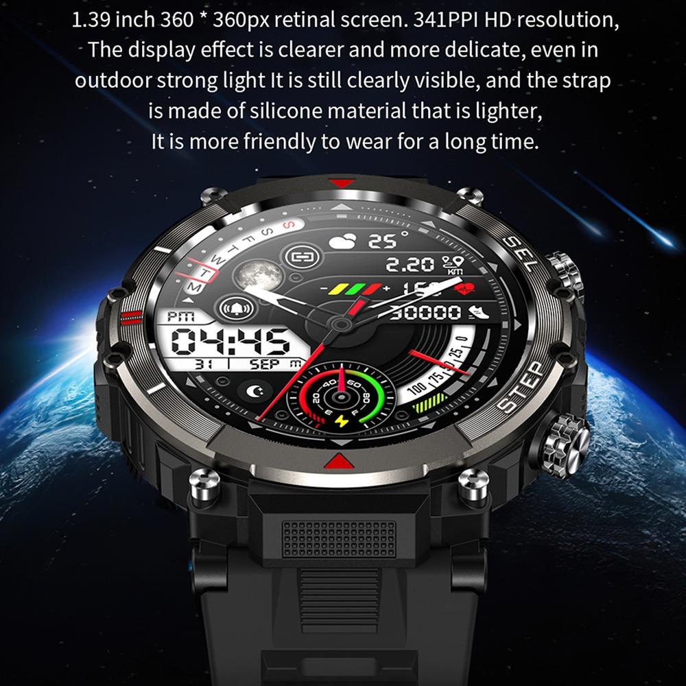 Smart Wristband With Waterproof Heart Rate And Blood Pressure Monitoring - Grey