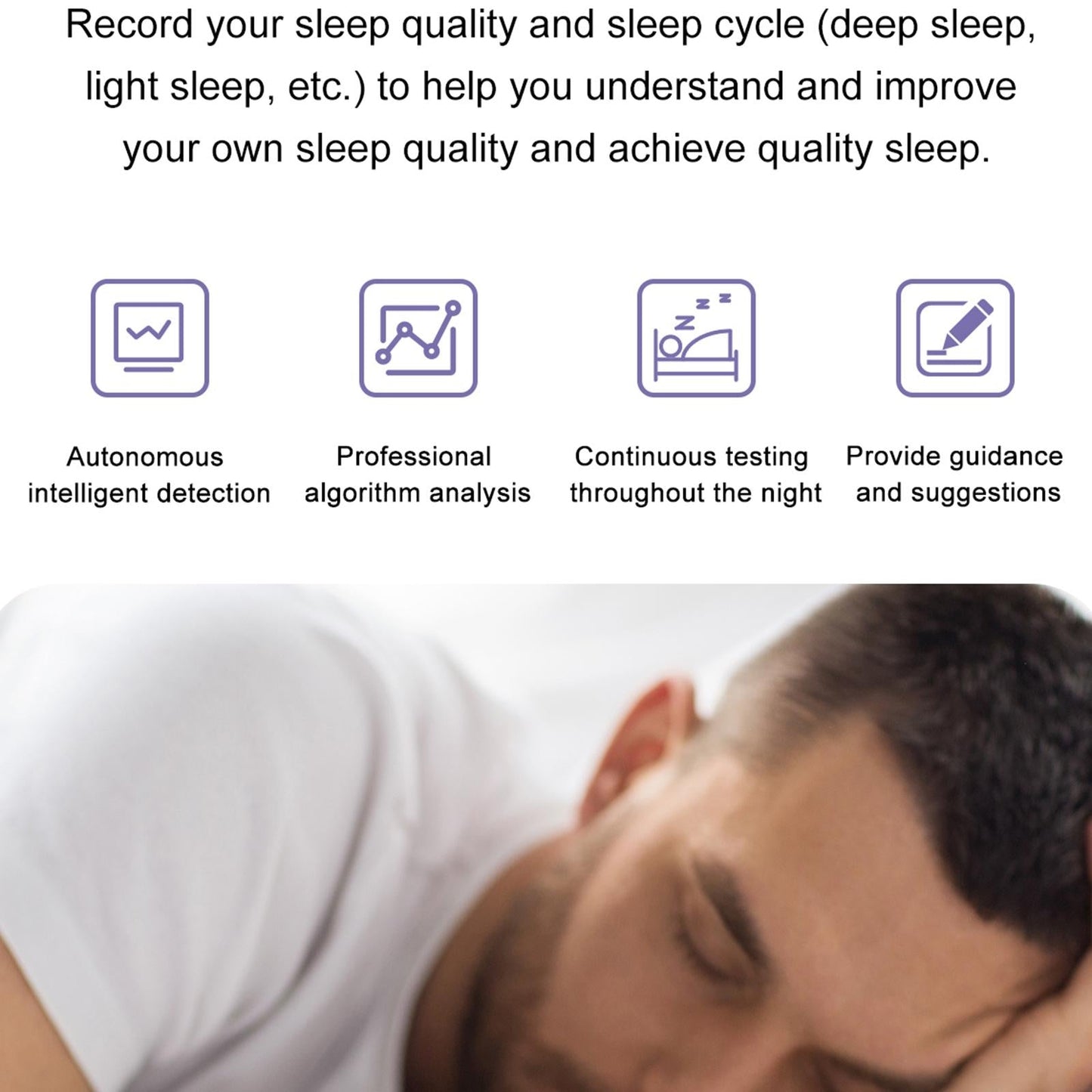 1.36 Inch Amoled Screen Leather Strap Smart Watch Support Nfc Function / Blood Oxygen Monitoring - Silver