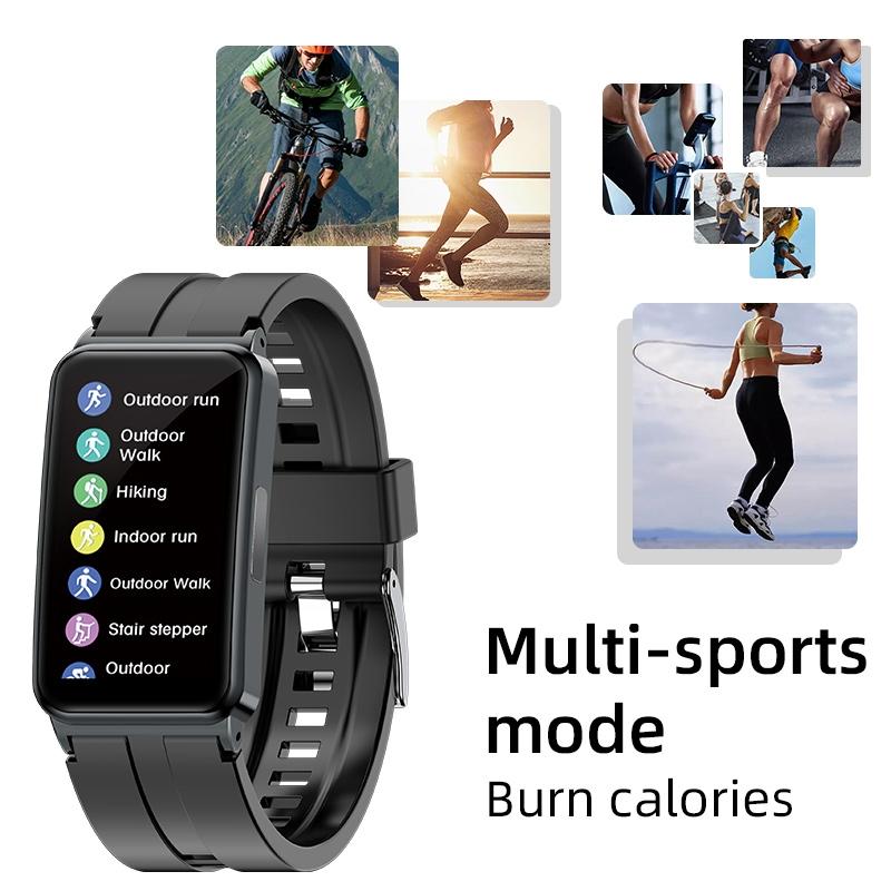 Smart Watch With Heart Rate And Blood Pressure Monitoring - Colour Screen - Pink