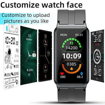 Smart Watch With Heart Rate And Blood Pressure Monitoring - Colour Screen - Pink