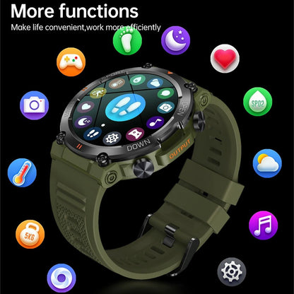 Smart Heart Rate And Blood Pressure Wristband - Monitor - Khaki