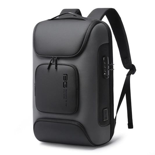 Waterproof Antitheft Men Backpack for 15.6 Laptop - Travel Ready - Grey