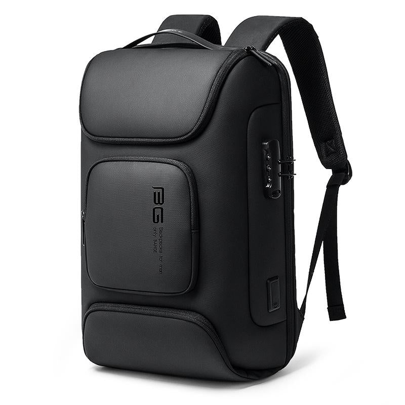 Waterproof Antitheft Men Backpack for 15.6 Laptop - Travel Ready - Grey