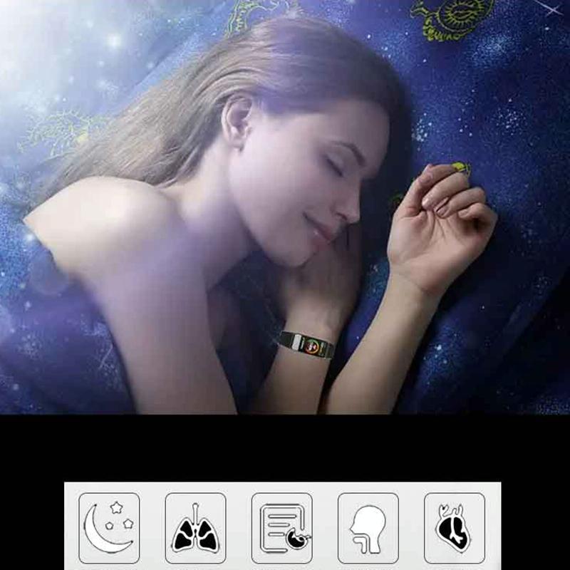Smart Bracelet With Blood Oxygen Monitoring And Tft Hd Screen - Blue