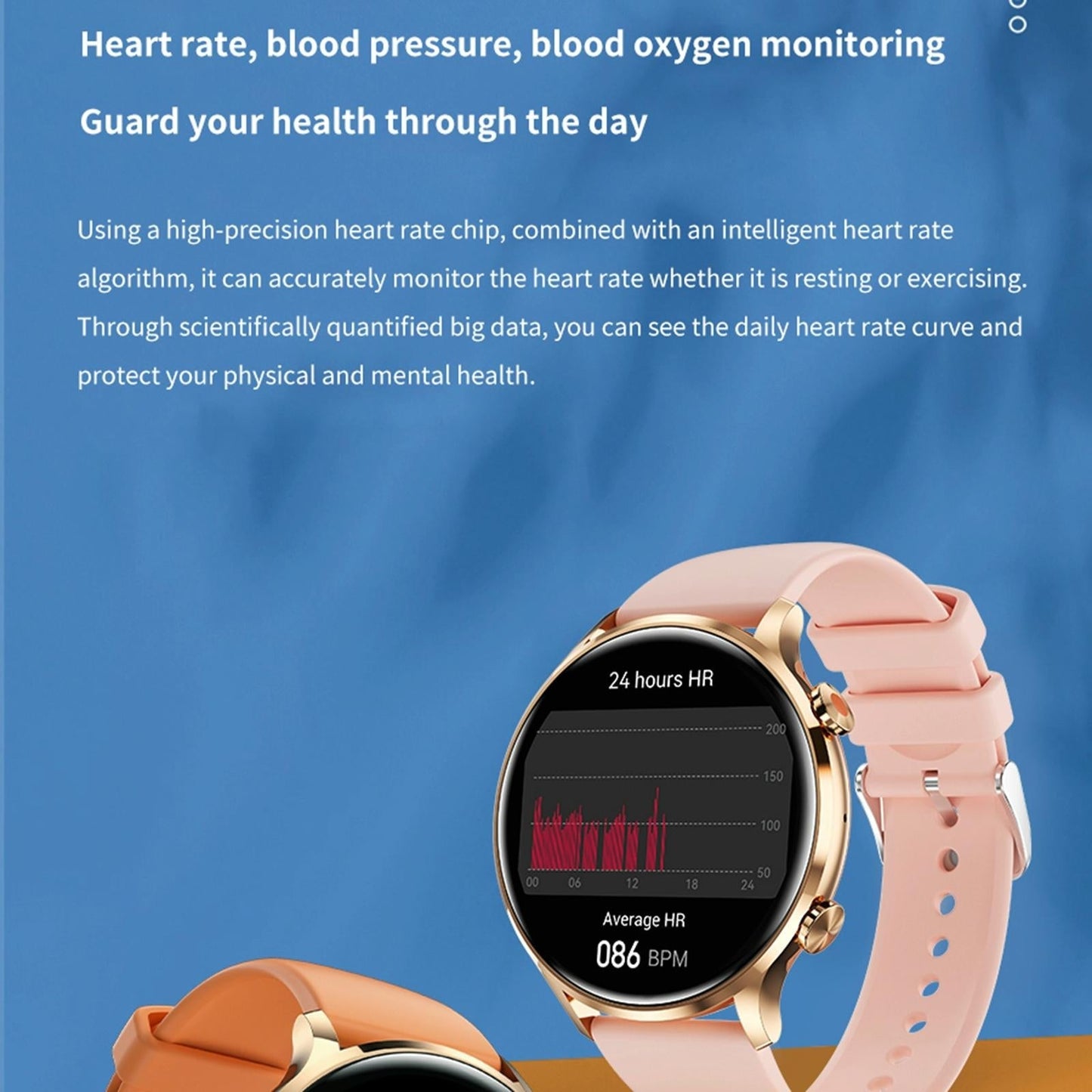 1.39 Inch Bt5.2 Smart Sport Watch Support Bluetooth Call / Sleep / Blood Oxygen / Temperature / Heart Rate / Blood Pressure Health Monitor - Pink