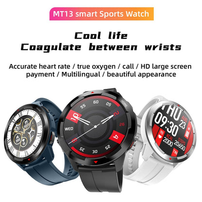 1.32 Inch Tft Screen Smart Watch Support Bluetooth Call & Alipay - Blue