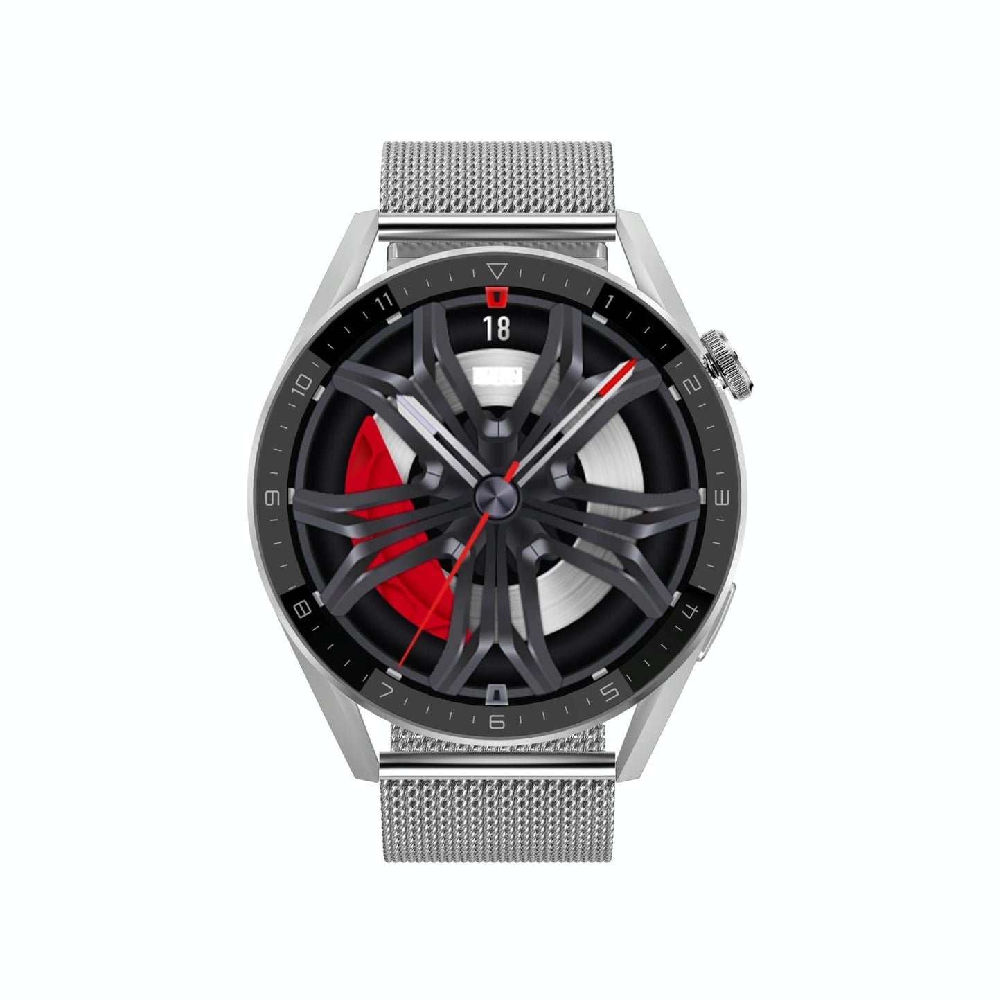 Smart Steel Watch With Colour Screen - Silver