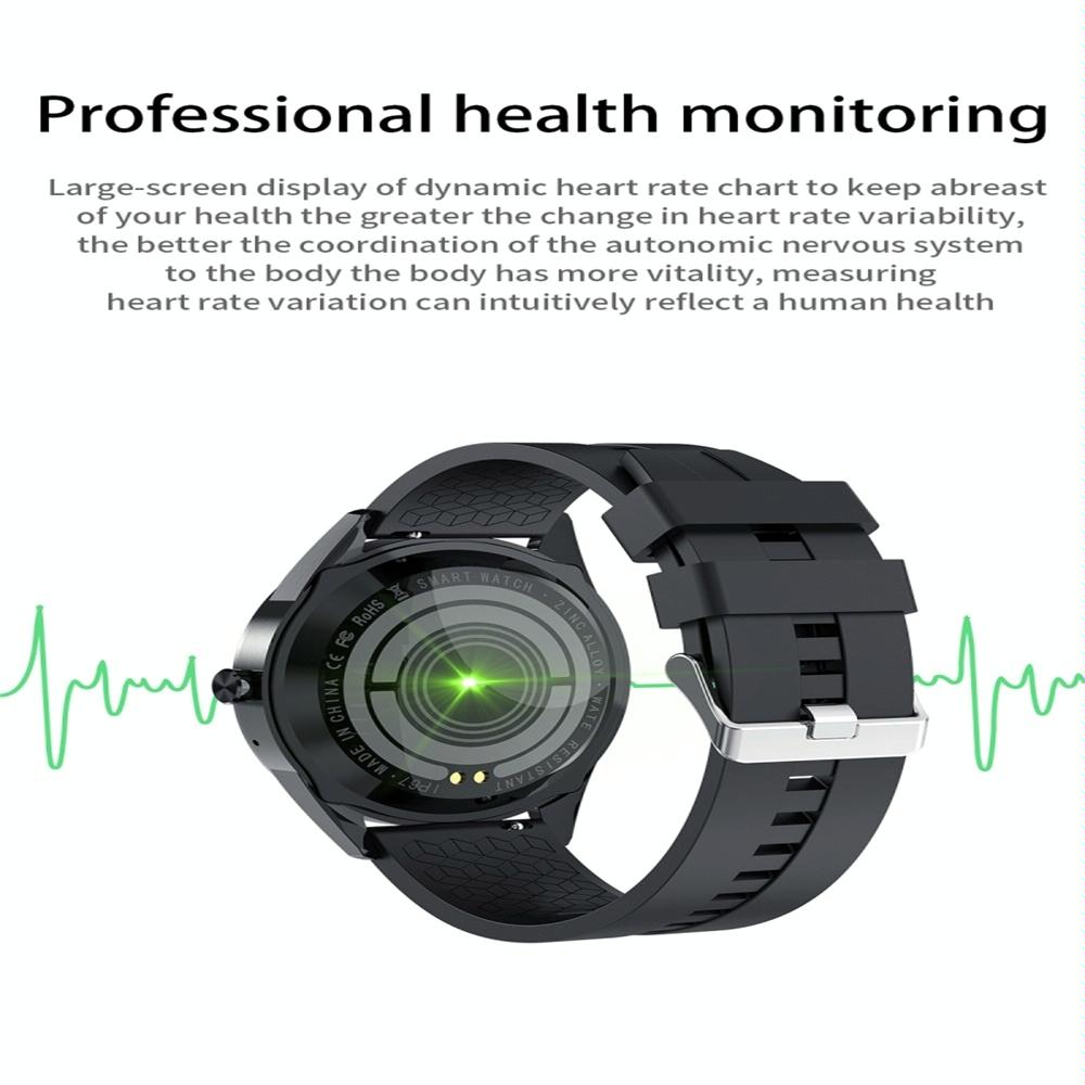 Waterproof Smart Watch With Heart Rate And Sleep Monitoring - Ip68 - Coffee
