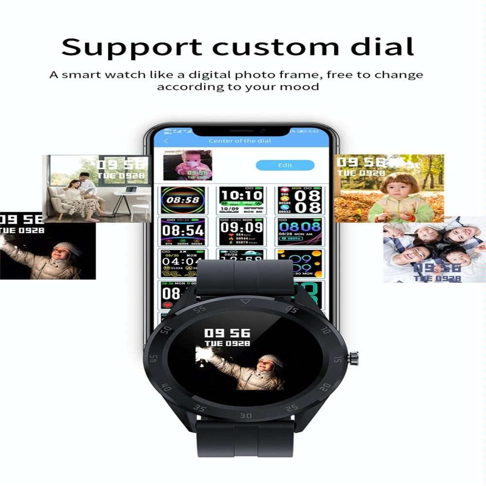 Waterproof Smart Watch With Heart Rate And Sleep Monitoring - Ip68 - Coffee