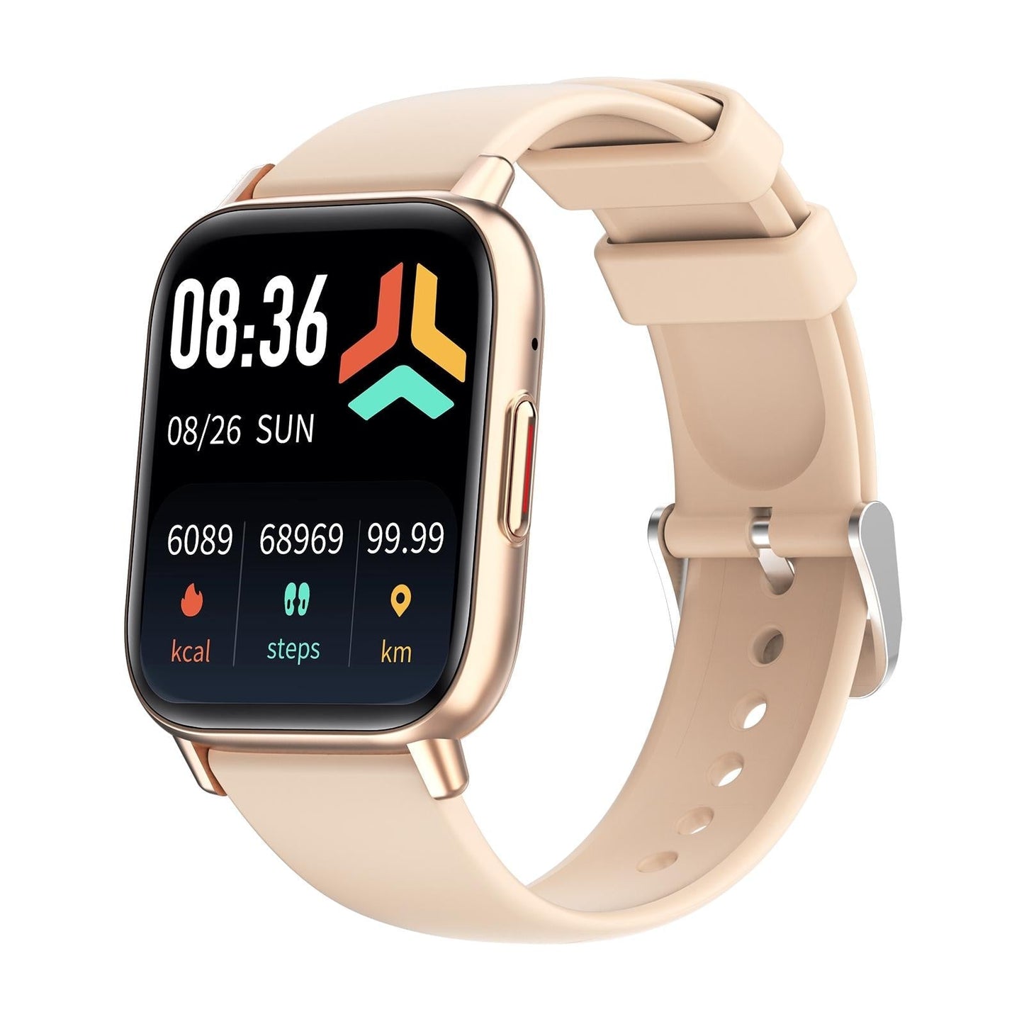 1.83 Inch Bt5.2 Smart Sport Watch Support Sleep / Heart Rate / Blood Oxygen / Temperature / Heart Sugar / Blood Pressure Health Monitor - Gold