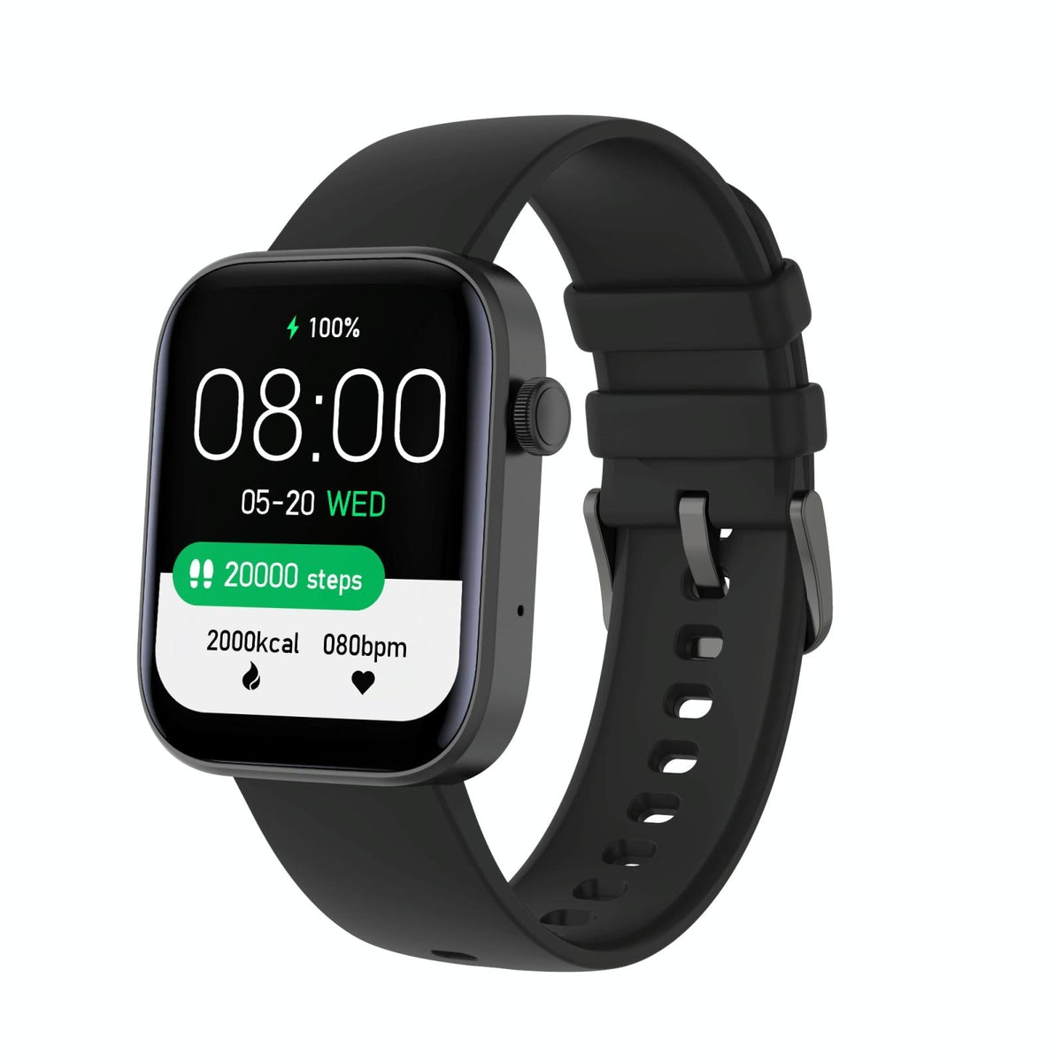 1.8 Inch Tft Screen Bluetooth Smart Watch Support Heart Rate Monitoring & 100+ Sports Modes - Red Blue