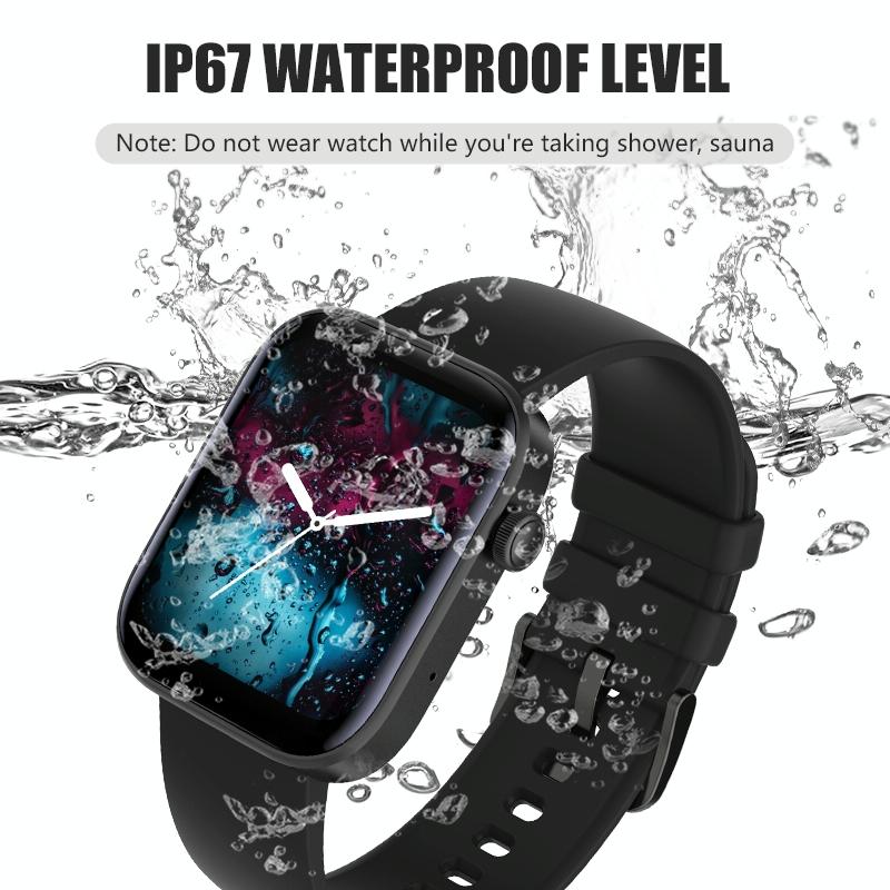 1.8 Inch Tft Screen Bluetooth Smart Watch Support Heart Rate Monitoring & 100+ Sports Modes - Red Blue