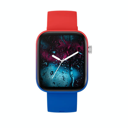 1.8 Inch Tft Screen Bluetooth Smart Watch Support Heart Rate Monitoring & 100+ Sports Modes - Red Blue