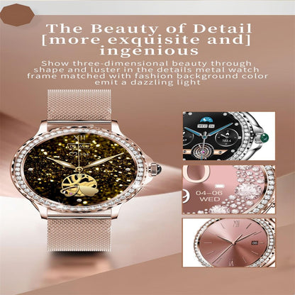 1.3 Inch Ip68 Waterproof Colour Screen Smart Watch Support Heart Rate / Blood Pressure / Blood Oxygen Monitoring - Silver