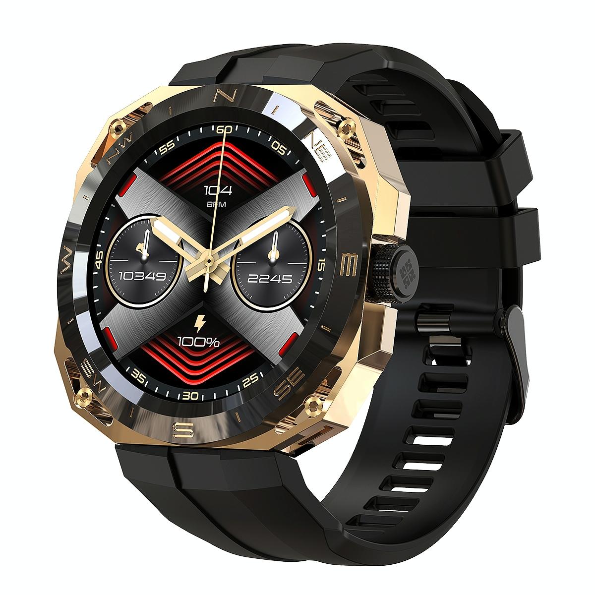 Smart Watch With Heart And Blood Monitoring Colour Screen - Gold