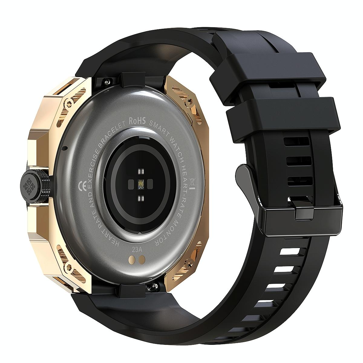 Smart Watch With Heart And Blood Monitoring Colour Screen - Gold