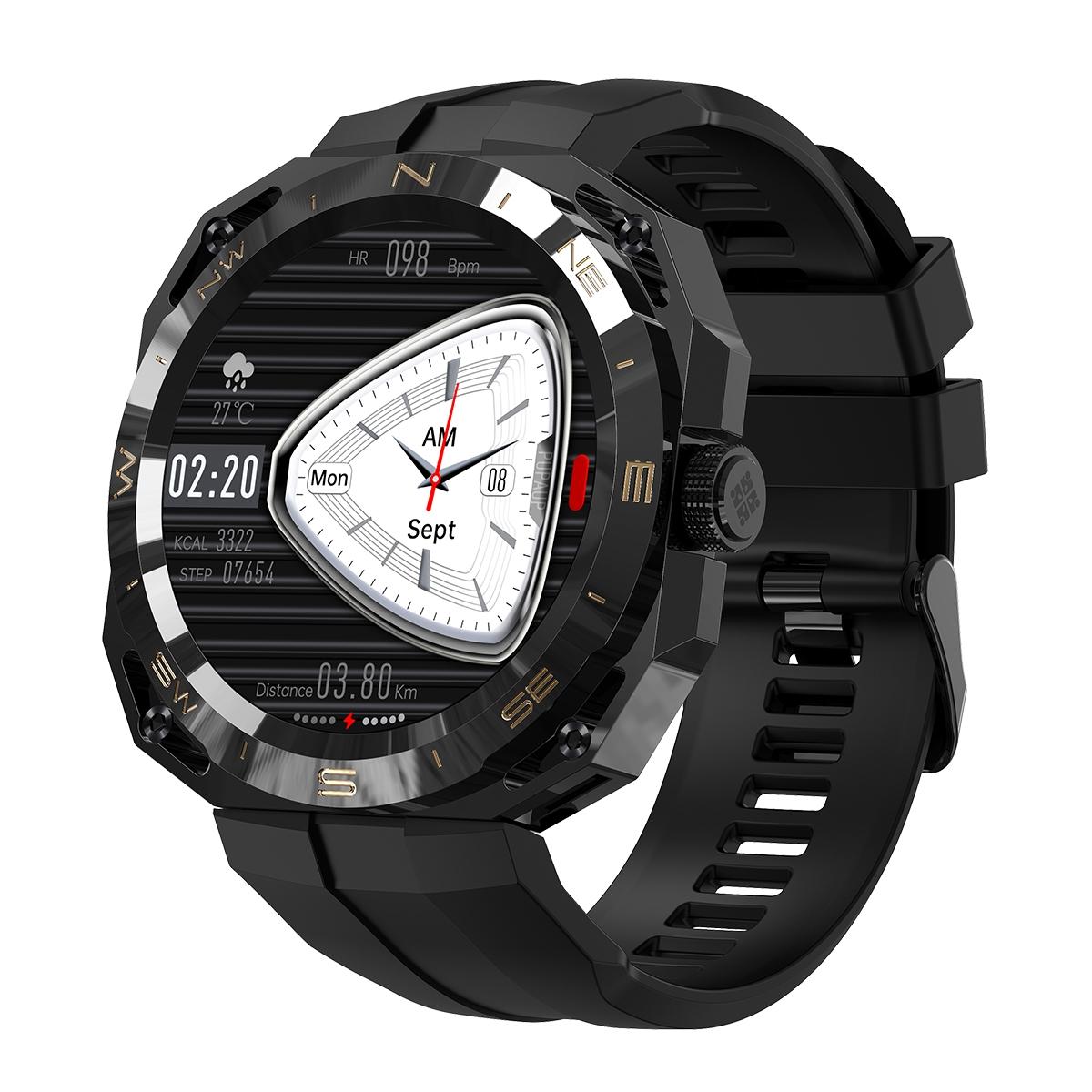 Smart Watch With Heart And Blood Monitoring Colour Screen - Gold