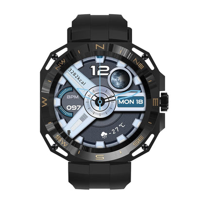 Smart Watch With Heart And Blood Monitoring Colour Screen - Gold