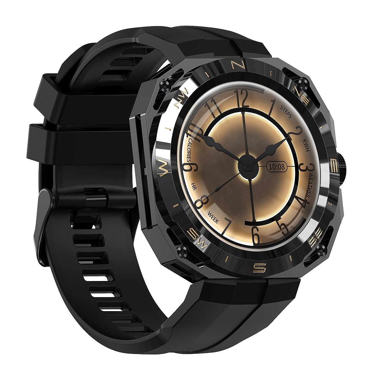 Smart Watch With Heart And Blood Monitoring Colour Screen - Gold